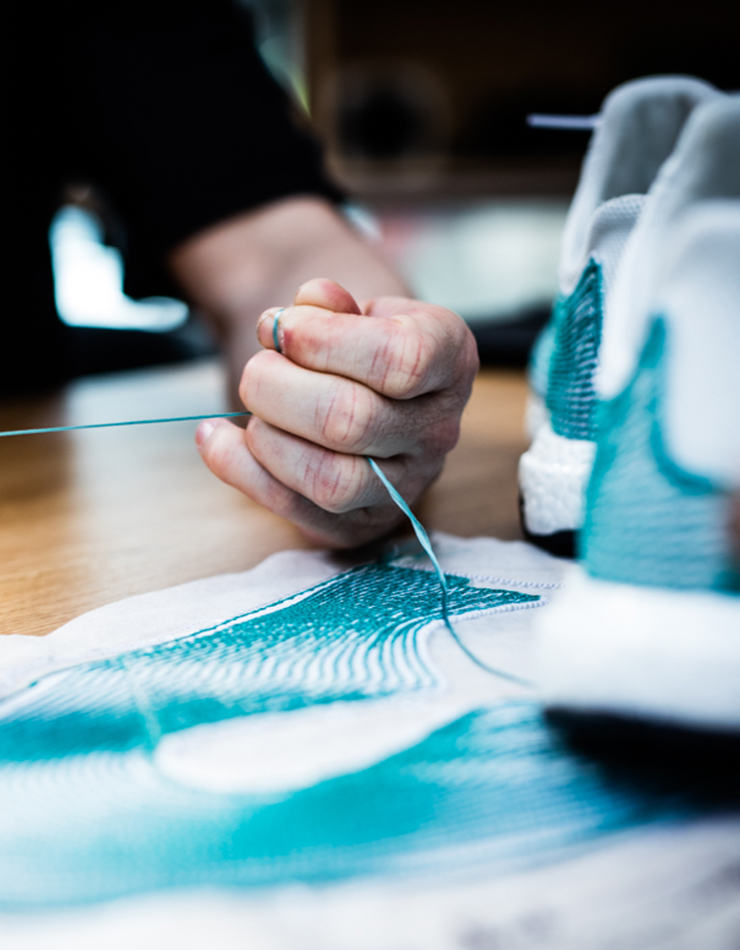 Primeblue, ein hochfunktionelles Garn, das Parley Ocean Plastic enth&auml;lt (Foto)